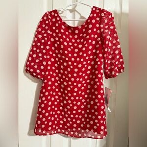 NWT Rare Editions Polka Dot Dress
